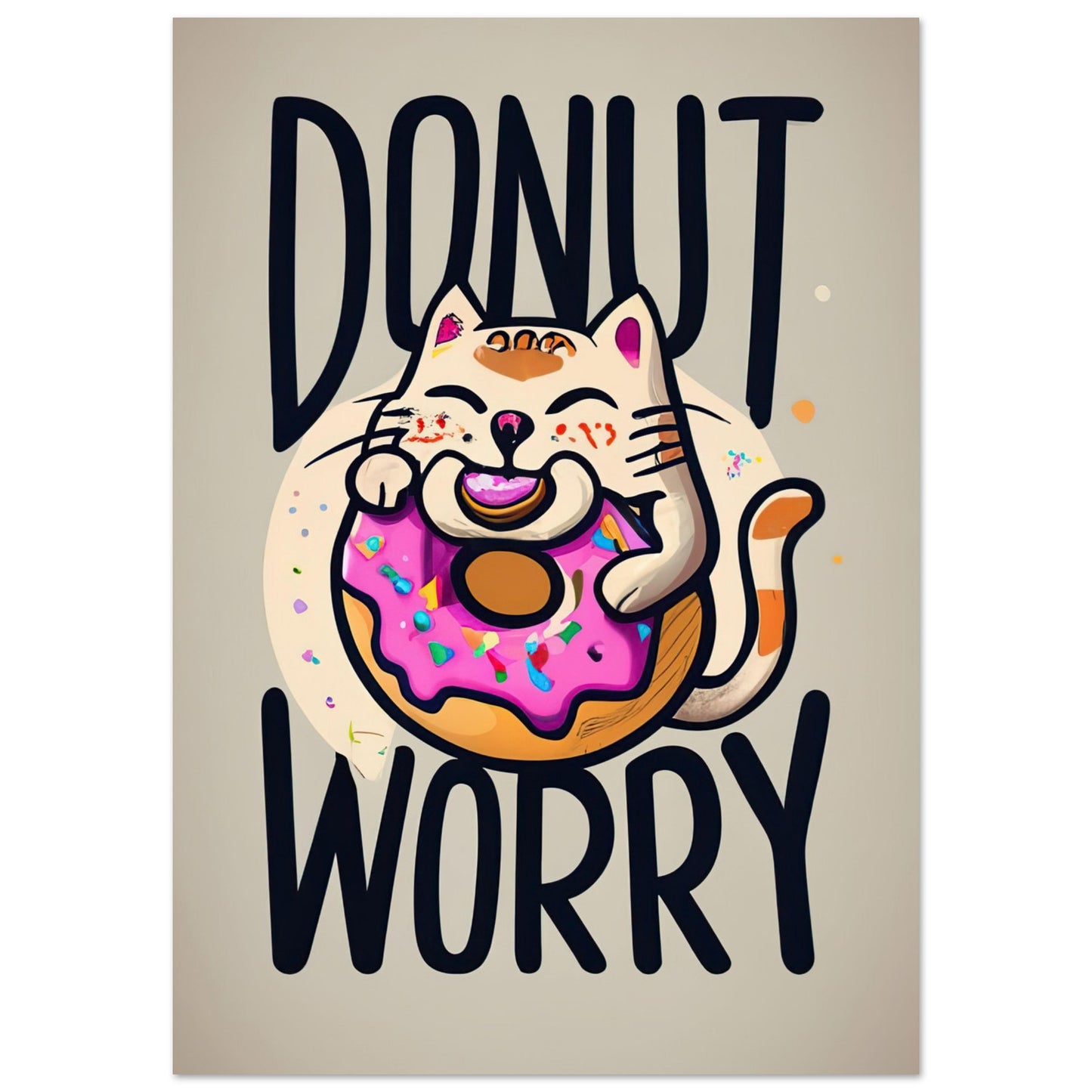 Donut Worry 2 Premium Matte Paper Poster