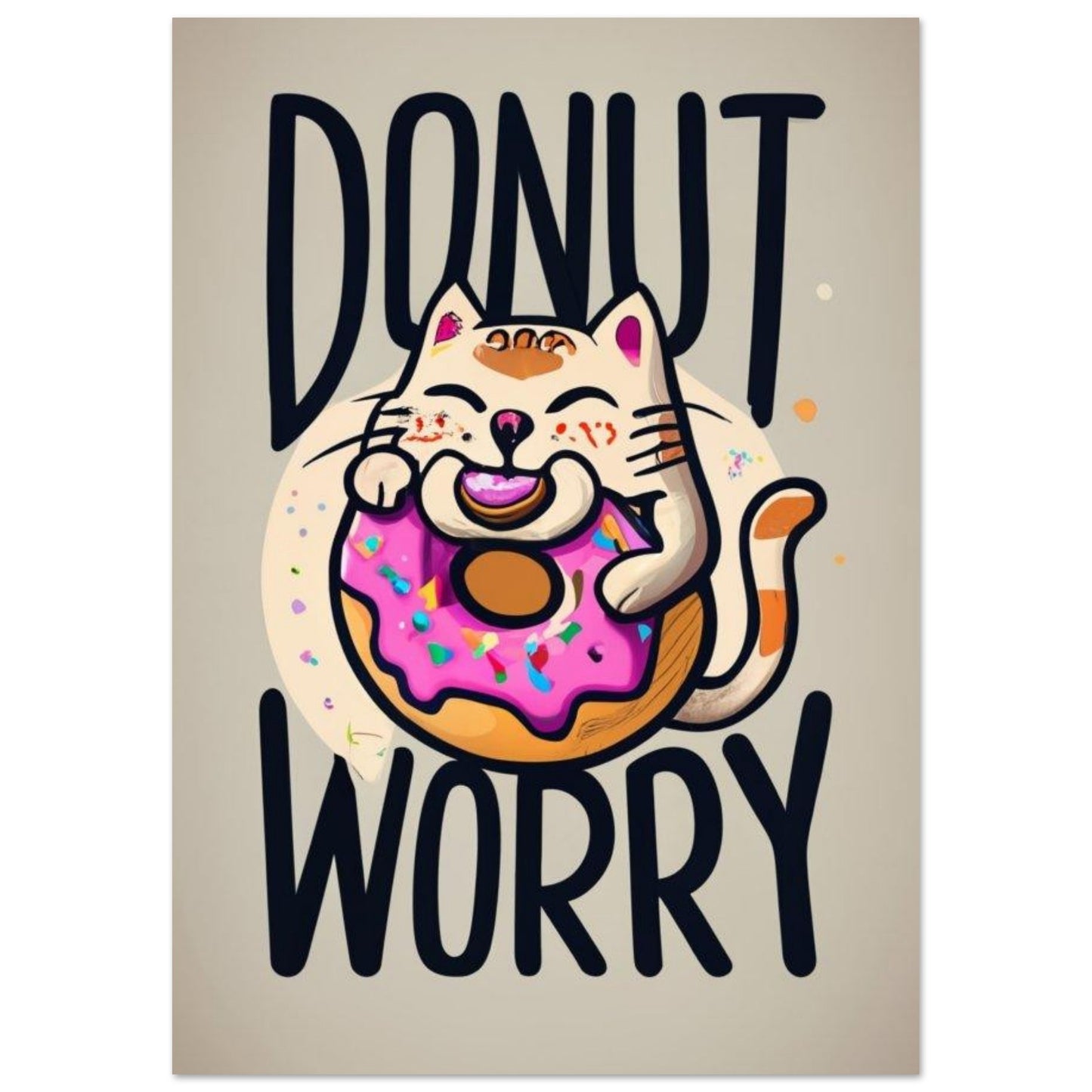 Donut Worry Poster